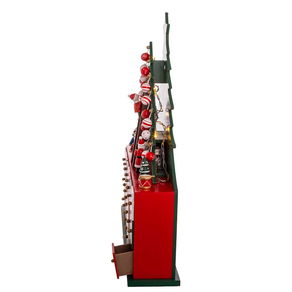 Kurt Adler 13.5-Inch Battery-Operated LED Christmas Tree Advent Calendar